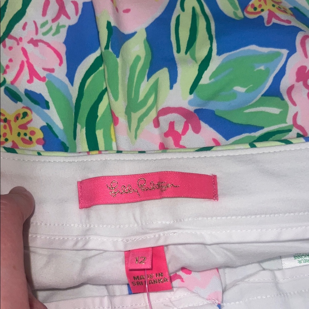 Lilly Pulitzer Vibrant Floral Mini Skirt - Pink, Blue, Green - Picture 3 of 5